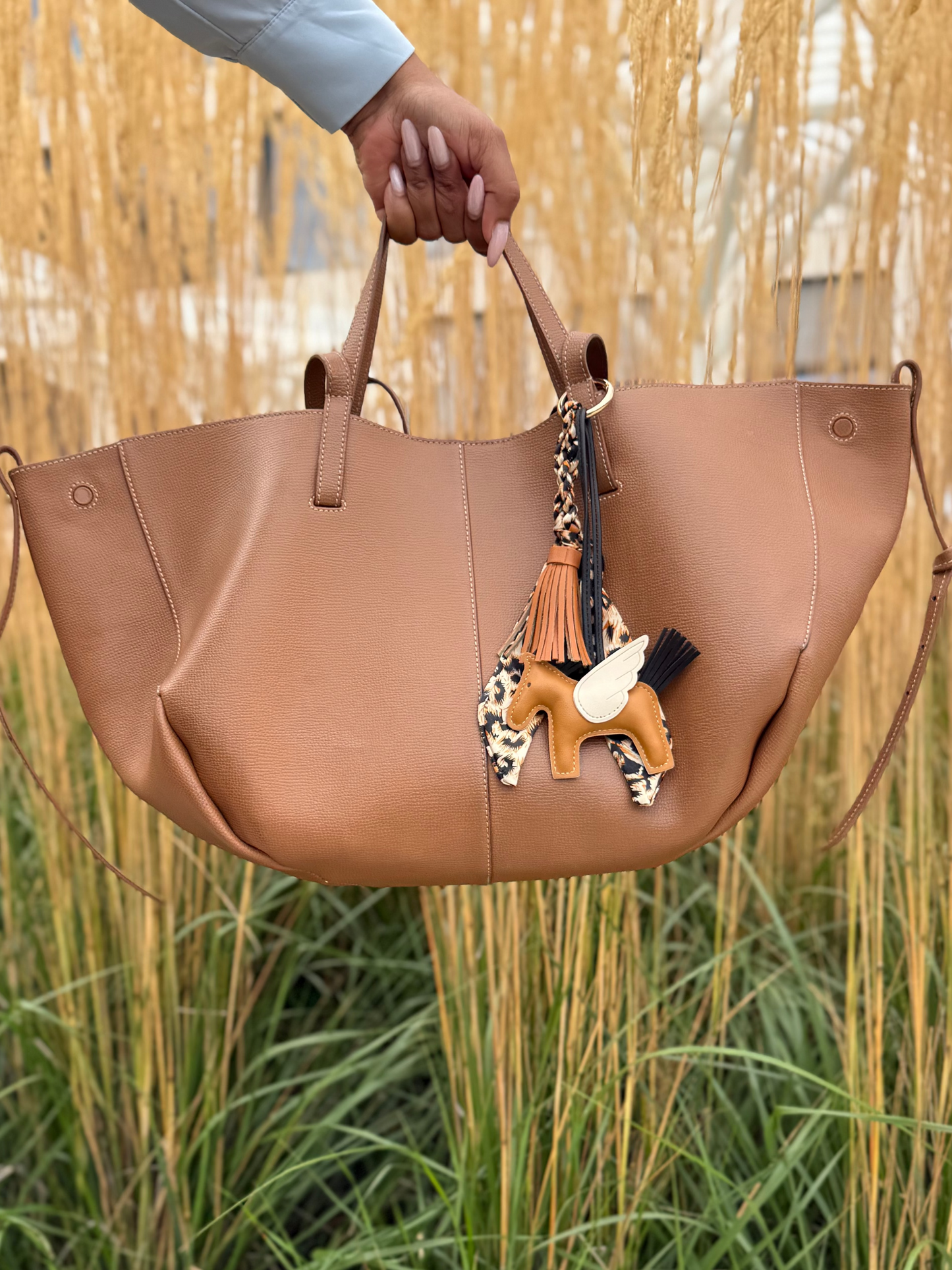 Charm Cheval Ailé & Foulard Léopard